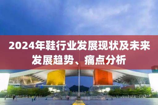 2024年鞋行業(yè)發(fā)展現(xiàn)狀及未來(lái)發(fā)展趨勢(shì)、痛點(diǎn)分析
