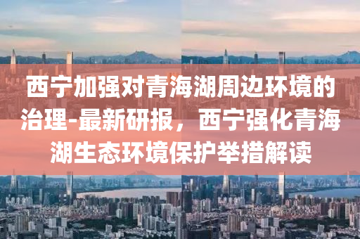 西寧加強(qiáng)對(duì)青海湖周邊環(huán)境的治理-最新研報(bào)，西寧強(qiáng)化青海湖生態(tài)環(huán)境保護(hù)舉措解讀
