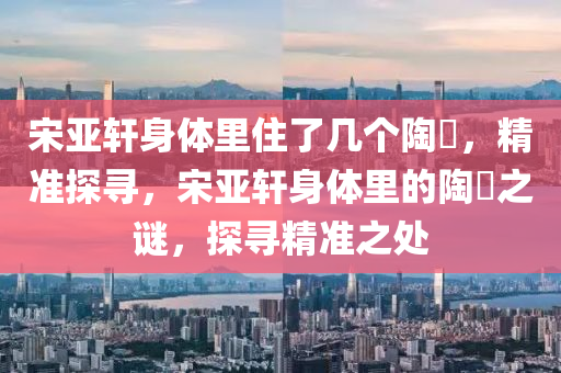 宋亞軒身體里住了幾個(gè)陶喆，精準(zhǔn)探尋，宋亞軒身體里的陶喆之謎，探尋精準(zhǔn)之處