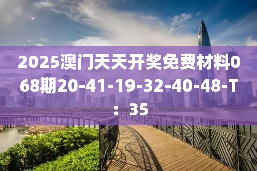 2025澳門天天開獎免費材料068期20-41-19-32-40-48-T：35