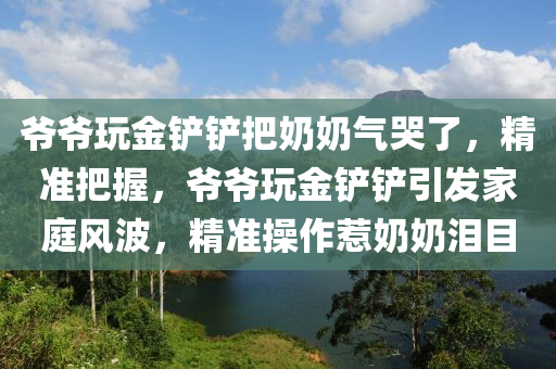 爺爺玩金鏟鏟把奶奶氣哭了，精準把握，爺爺玩金鏟鏟引發(fā)家庭風(fēng)波，精準操作惹奶奶淚目