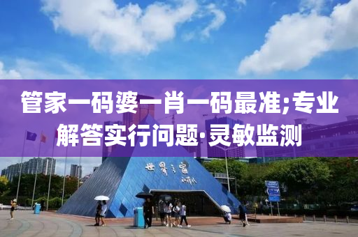 管家一碼婆一肖一碼最準(zhǔn);專業(yè)解答實(shí)行問題·靈敏監(jiān)測(cè)