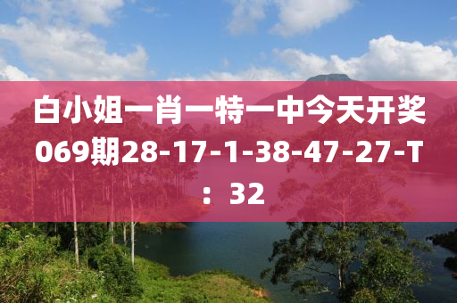 白小姐一肖一特一中今天開獎069期28-17-1-38-47-27-T：32