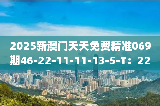 2025新澳門天天免費精準069期46-22-11-11-13-5-T：22