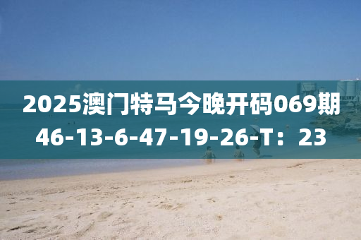 2025澳門特馬今晚開碼069期46-13-6-47-19-26-T：23