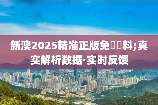 新澳2025精準(zhǔn)正版免費資料;真實解析數(shù)據(jù)·實時反饋