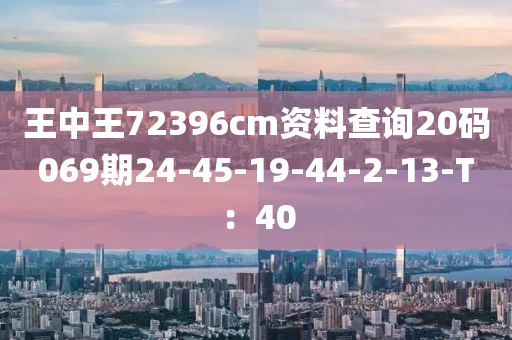 王中王72396cm資料查詢20碼069期24-45-19-44-2-13-T：40