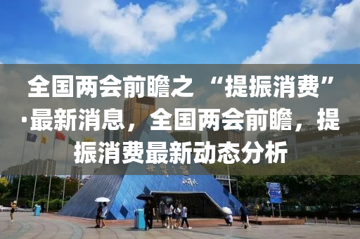 全國兩會前瞻之 “提振消費”·最新消息，全國兩會前瞻，提振消費最新動態(tài)分析