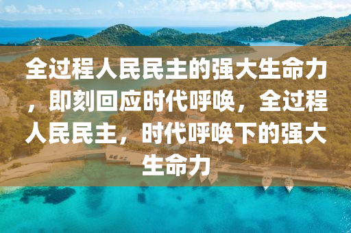 全過程人民民主的強(qiáng)大生命力，即刻回應(yīng)時(shí)代呼喚，全過程人民民主，時(shí)代呼喚下的強(qiáng)大生命力