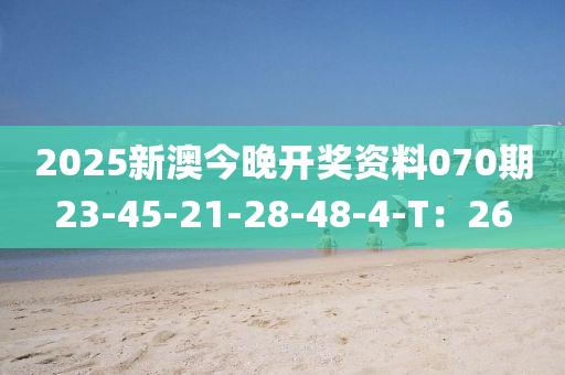 2025新澳今晚開獎資料070期23-45-21-28-48-4-T：26