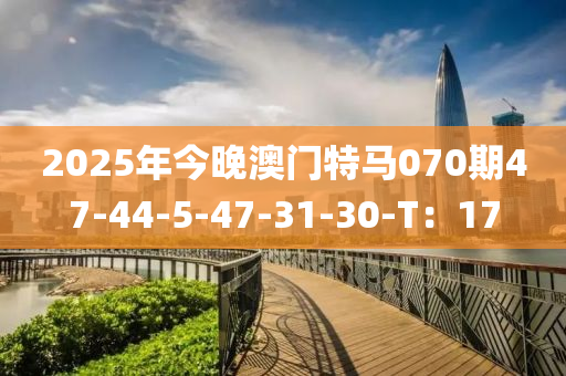 2025年今晚澳門特馬070期47-44-5-47-31-30-T：17