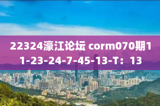 22324濠江論壇 corm070期11-23-24-7-45-13-T：13
