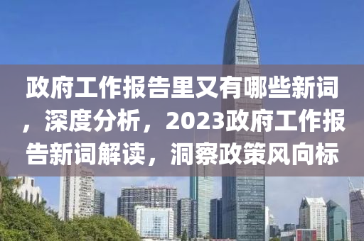 政府工作報(bào)告里又有哪些新詞，深度分析，2023政府工作報(bào)告新詞解讀，洞察政策風(fēng)向標(biāo)