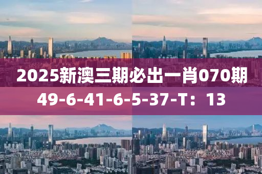 2025新澳三期必出一肖070期49-6-41-6-5-37-T：13