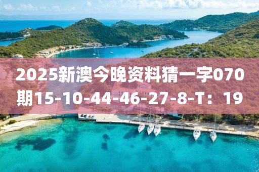 2025新澳今晚資料猜一字070期15-10-44-46-27-8-T：19
