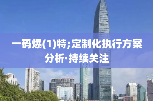 一碼爆(1)特;定制化執(zhí)行方案分析·持續(xù)關(guān)注