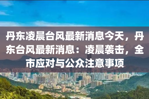 丹東凌晨臺(tái)風(fēng)最新消息今天，丹東臺(tái)風(fēng)最新消息：凌晨襲擊，全市應(yīng)對(duì)與公眾注意事項(xiàng)