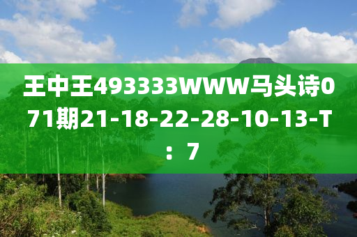 王中王493333WWW馬頭詩071期21-18-22-28-10-13-T：7