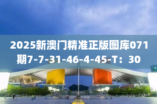 2025新澳門精準正版圖庫071期7-7-31-46-4-45-T：30
