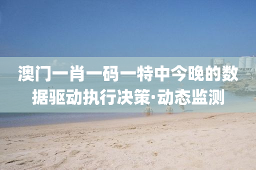 澳門一肖一碼一特中今晚的數(shù)據(jù)驅(qū)動執(zhí)行決策·動態(tài)監(jiān)測
