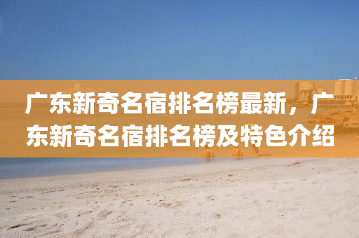 廣東新奇名宿排名榜最新，廣東新奇名宿排名榜及特色介紹