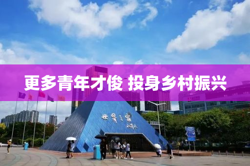 更多青年才俊 投身鄉(xiāng)村振興