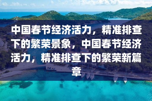 中國春節(jié)經(jīng)濟(jì)活力，精準(zhǔn)排查下的繁榮景象，中國春節(jié)經(jīng)濟(jì)活力，精準(zhǔn)排查下的繁榮新篇章