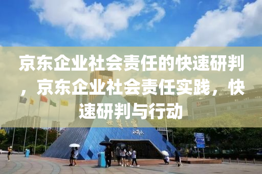 京東企業(yè)社會(huì)責(zé)任的快速研判，京東企業(yè)社會(huì)責(zé)任實(shí)踐，快速研判與行動(dòng)