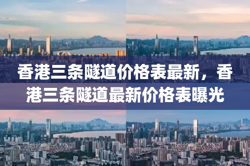 香港三條隧道價(jià)格表最新，香港三條隧道最新價(jià)格表曝光