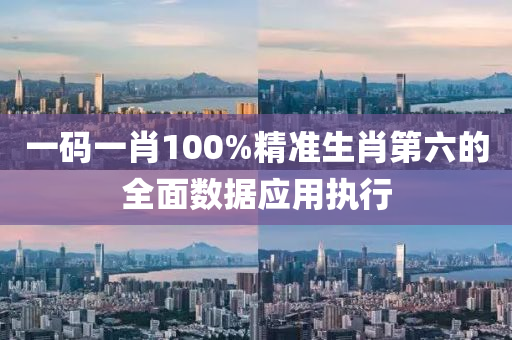 一碼一肖100%精準(zhǔn)生肖第六的全面數(shù)據(jù)應(yīng)用執(zhí)行