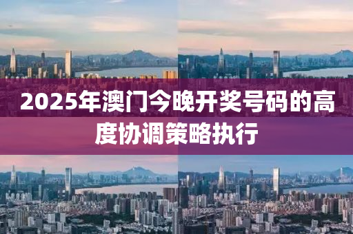 2025年澳門(mén)今晚開(kāi)獎(jiǎng)號(hào)碼的高度協(xié)調(diào)策略執(zhí)行