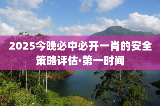 2025今晚必中必開(kāi)一肖的安全策略評(píng)估·第一時(shí)間