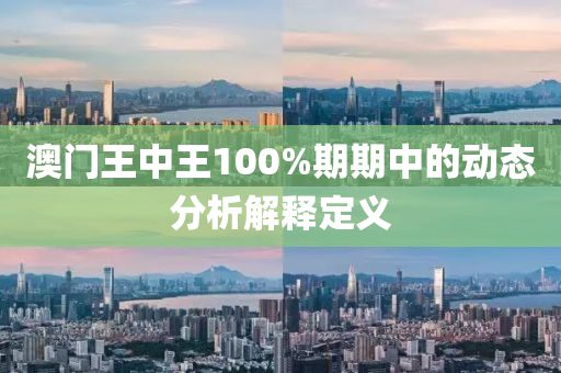 澳門王中王100%期期中的動態(tài)分析解釋定義