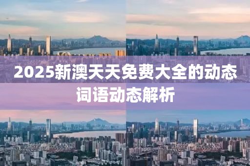 2025新澳天天免費(fèi)大全的動(dòng)態(tài)詞語動(dòng)態(tài)解析