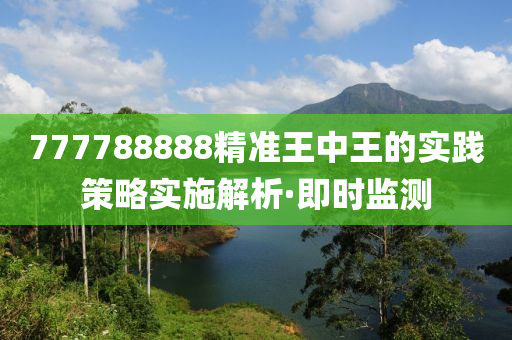 777788888精準(zhǔn)王中王的實(shí)踐策略實(shí)施解析·即時(shí)監(jiān)測(cè)
