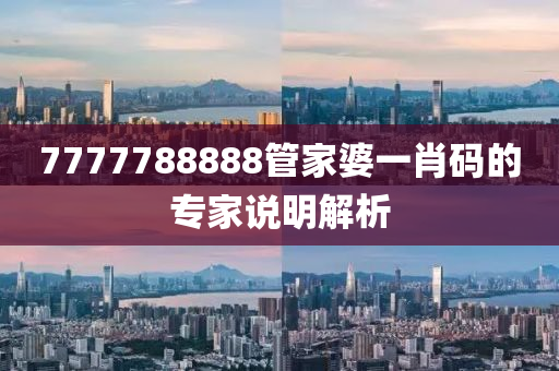 7777788888管家婆一肖碼的專家說明解析