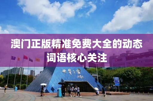 澳門正版精準(zhǔn)免費大全的動態(tài)詞語核心關(guān)注
