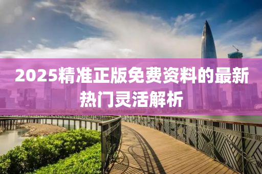 2025精準(zhǔn)正版免費資料的最新熱門靈活解析
