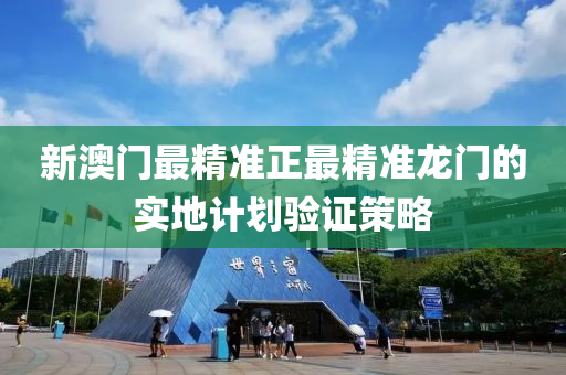 新澳門最精準正最精準龍門的實地計劃驗證策略