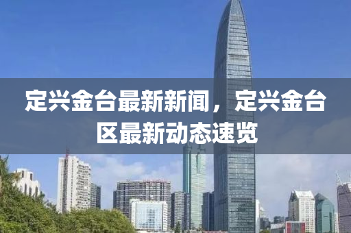 定興金臺最新新聞，定興金臺區(qū)最新動態(tài)速覽