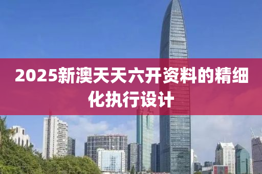 2025新澳天天六開資料的精細化執(zhí)行設計