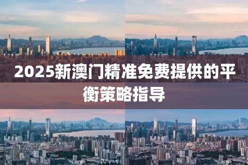 2025新澳門精準(zhǔn)免費(fèi)提供的平衡策略指導(dǎo)