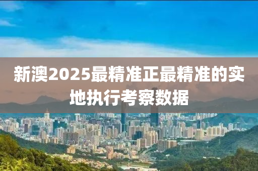 新澳2025最精準(zhǔn)正最精準(zhǔn)的實地執(zhí)行考察數(shù)據(jù)