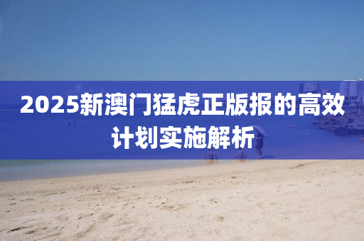 2025新澳門猛虎正版報的高效計劃實施解析