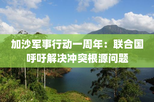 加沙軍事行動(dòng)一周年：聯(lián)合國呼吁解決沖突根源問題