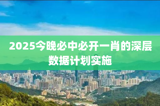 2025今晚必中必開(kāi)一肖的深層數(shù)據(jù)計(jì)劃實(shí)施