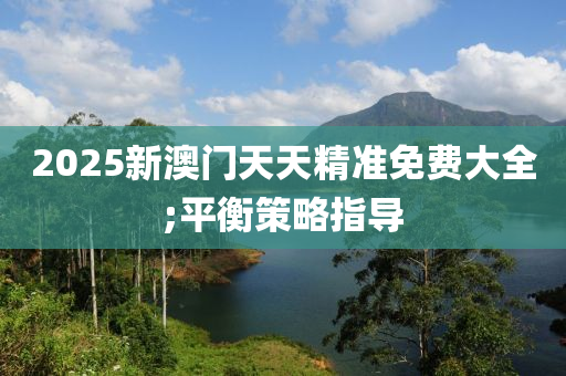 2025新澳門天天精準(zhǔn)免費(fèi)大全;平衡策略指導(dǎo)