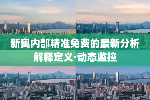 新奧內(nèi)部精準(zhǔn)免費的最新分析解釋定義·動態(tài)監(jiān)控
