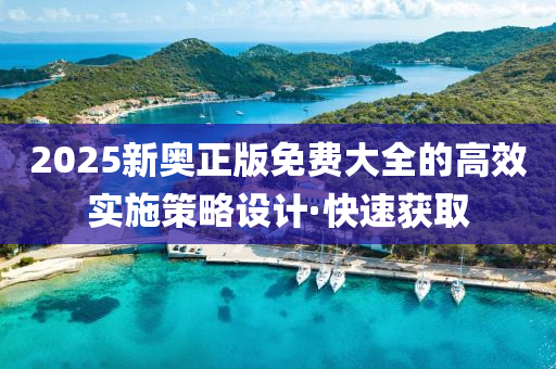 2025新奧正版免費(fèi)大全的高效實(shí)施策略設(shè)計(jì)·快速獲取