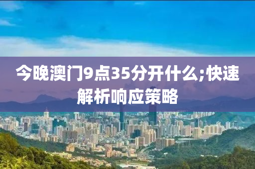 今晚澳門9點35分開什么;快速解析響應策略